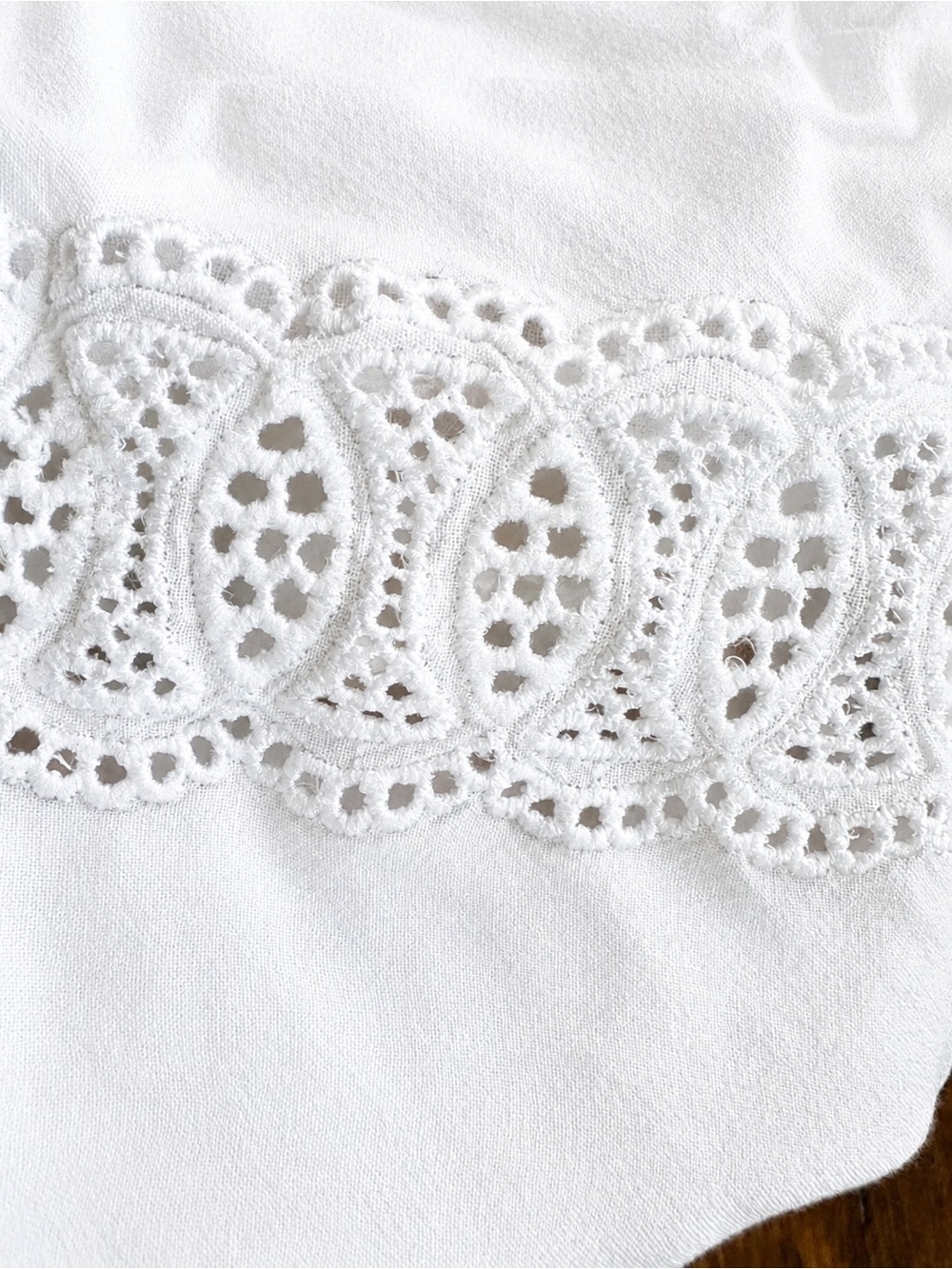 White Eyelet Lace Tiered Maxi Dress • S •Coastal Boho Western • Jessica Simpson - Picture 3 of 5